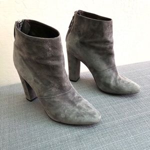 J. Crew Gray Suede Ankle Boots